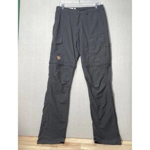 Fjallraven Karl Zip-Off Mens Hiking Trousers EU 46 US 31 Gray Convertible Travel